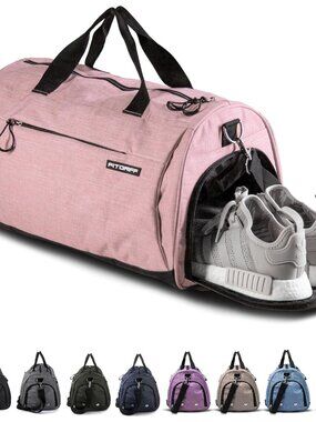 Gym Bag for Men & Women with Shoe & Wet Compartment - Duffle Bag for Travel, Spo